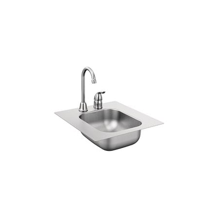 Moen 16.625" X 17.3" Stainless Steel 20 Gauge Single Bowl Drop In Sink TG2045522